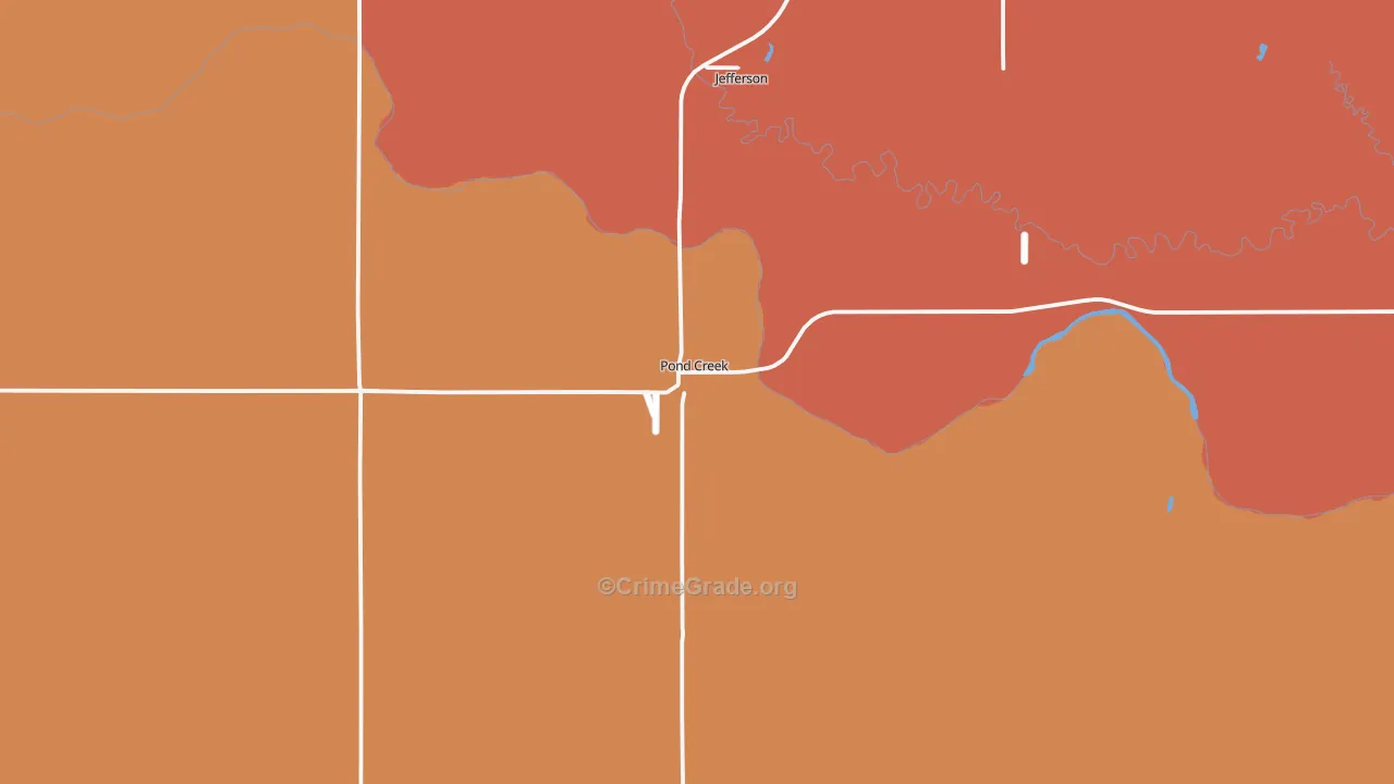 73766, OK Map of Drug-Related Crime Rates