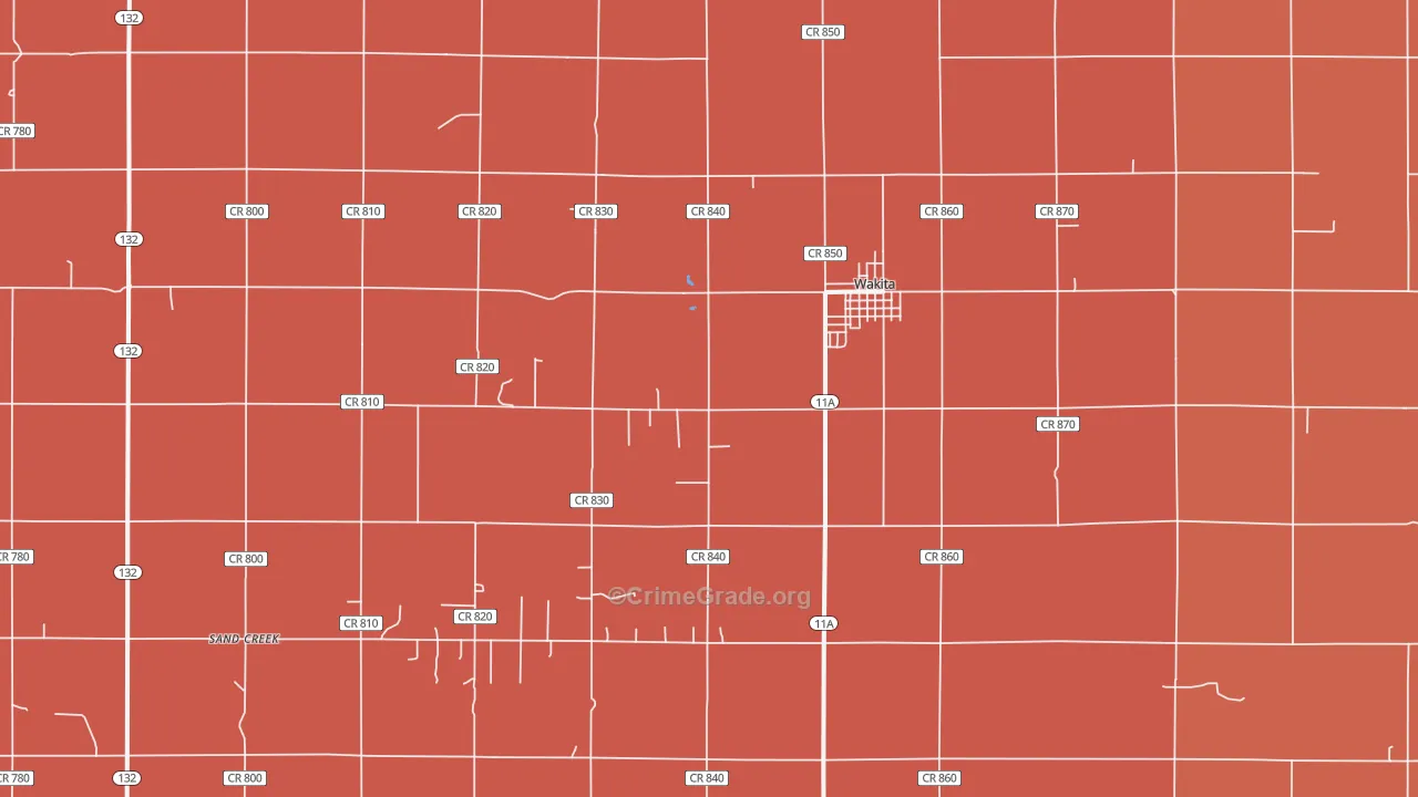 73771, OK Map of Drug-Related Crime Rates