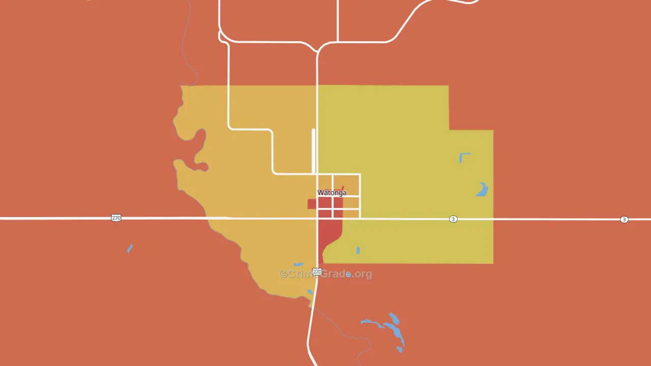73772, OK Map of Drug-Related Crime Rates