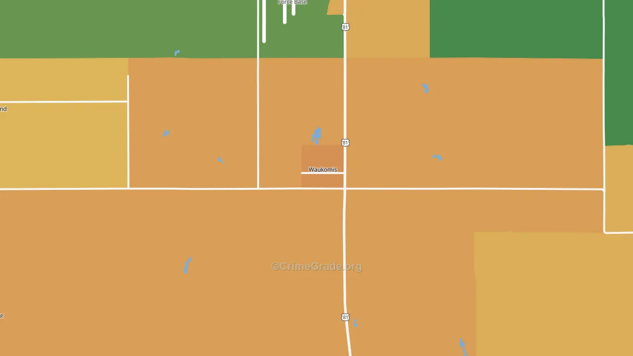 73773, OK Map of Drug-Related Crime Rates