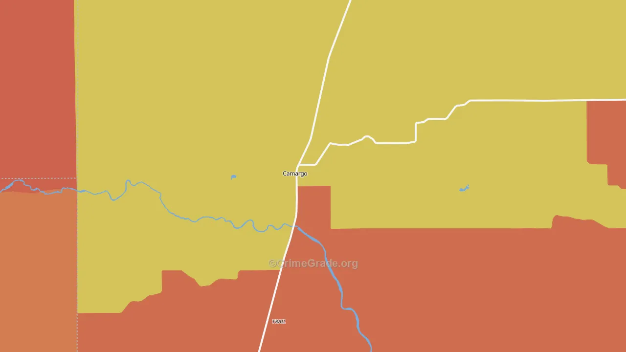 73835, OK Map of Drug-Related Crime Rates