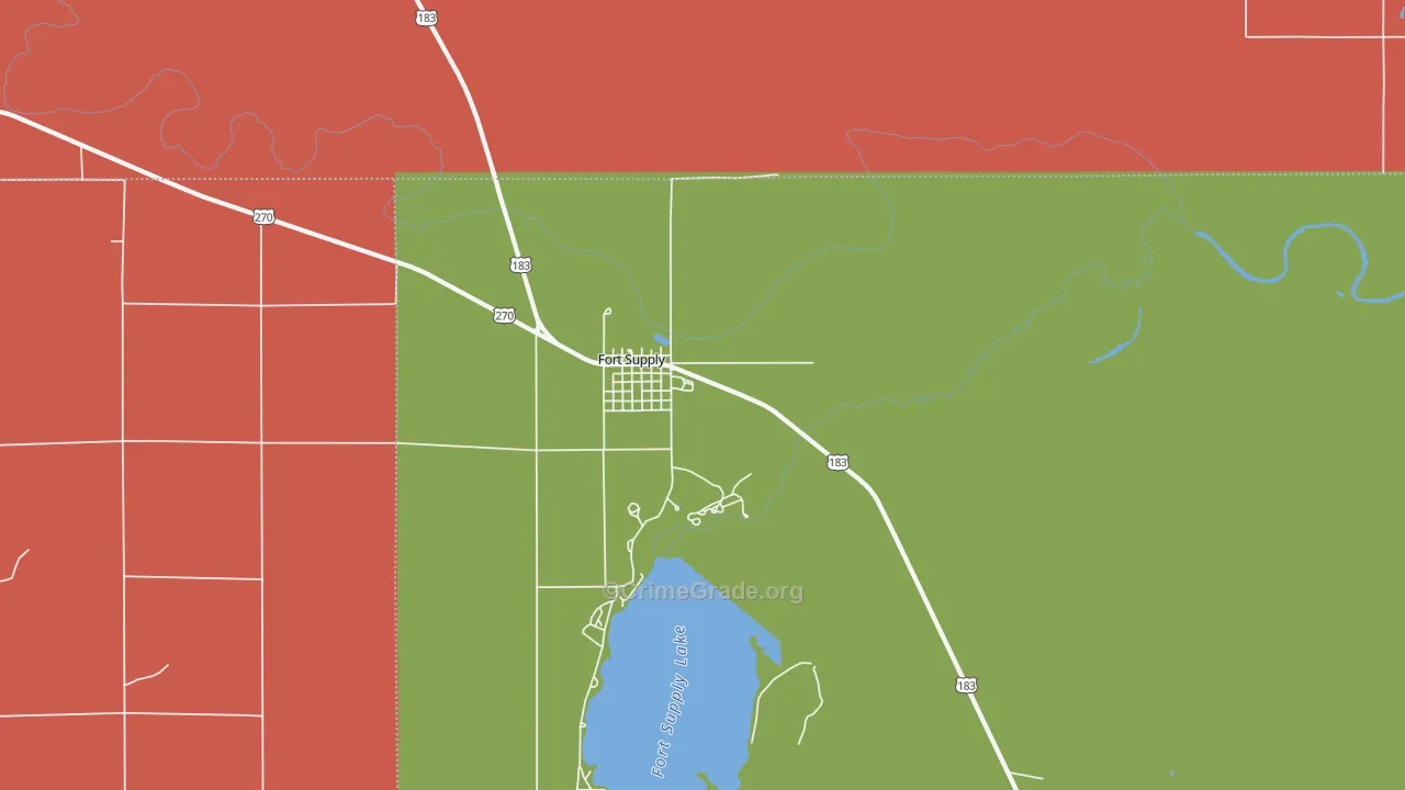 73841, OK Map of Drug-Related Crime Rates