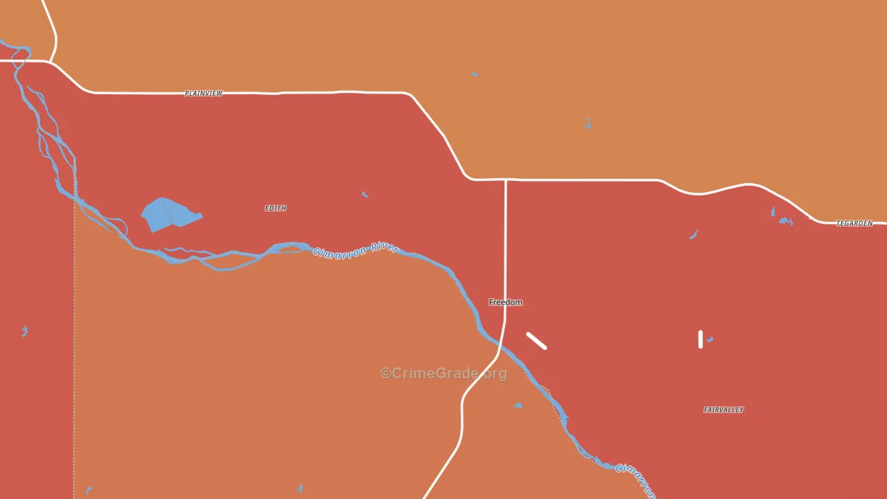 73842, OK Map of Drug-Related Crime Rates