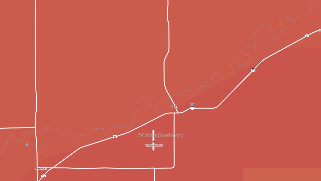 73843, OK Map of Drug-Related Crime Rates