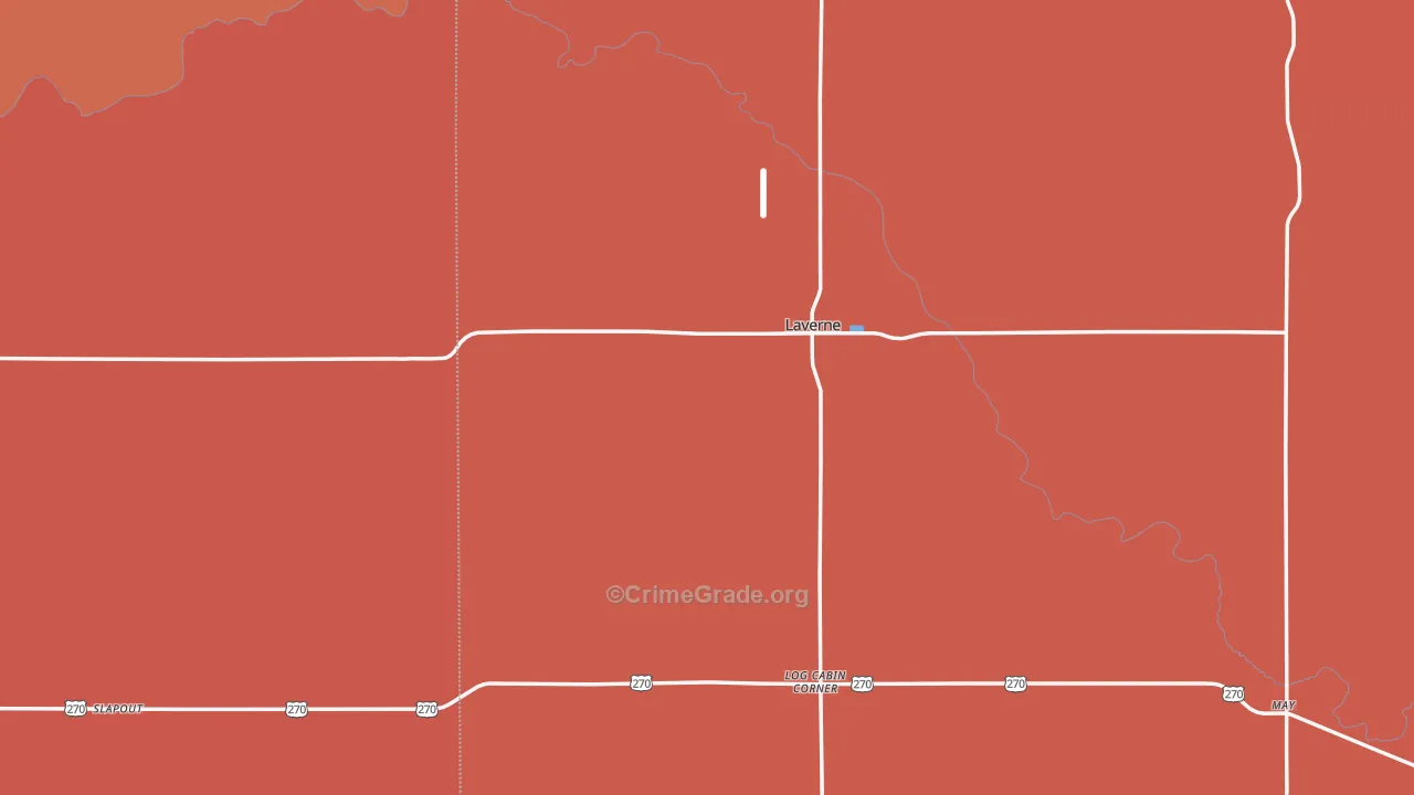 73848, OK Map of Drug-Related Crime Rates