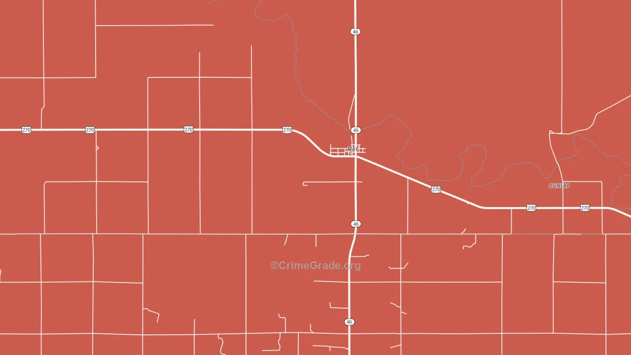 73851, OK Map of Drug-Related Crime Rates