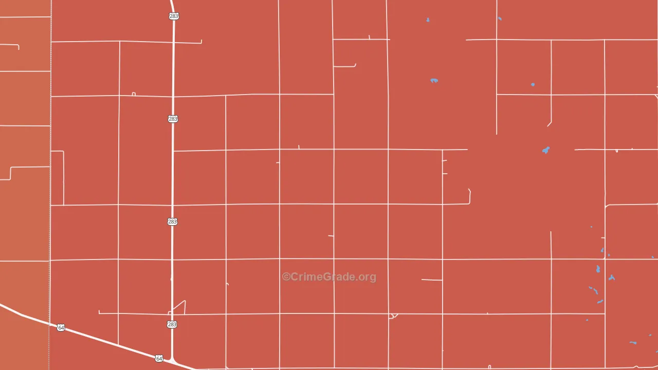 73855, OK Map of Drug-Related Crime Rates