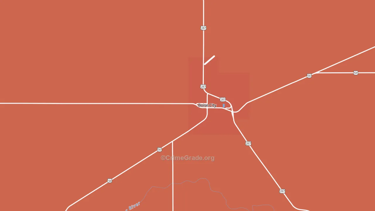 73933, OK Map of Drug-Related Crime Rates