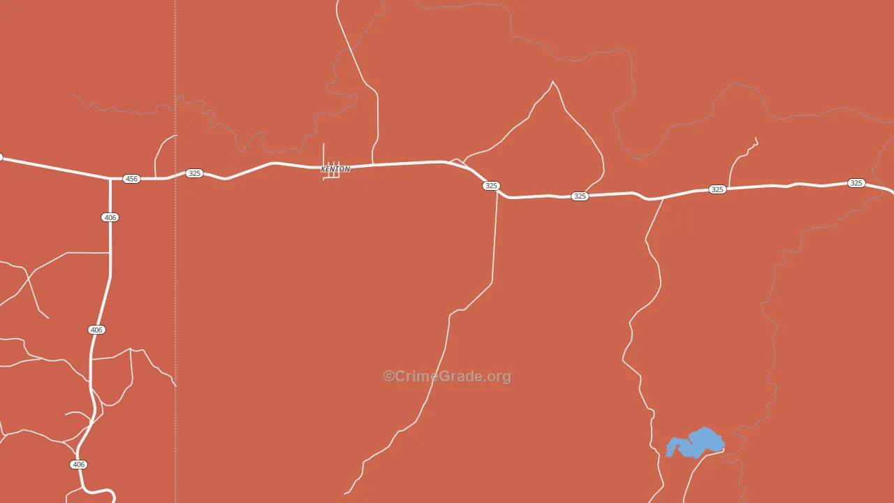 73946, OK Map of Drug-Related Crime Rates