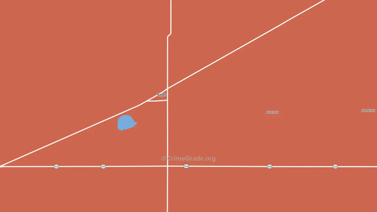 73947, OK Map of Drug-Related Crime Rates