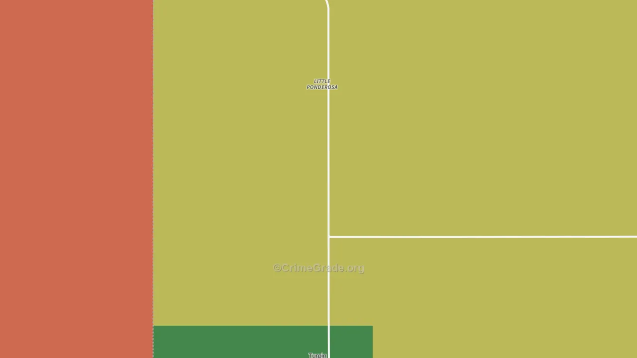 73950, OK Map of Drug-Related Crime Rates