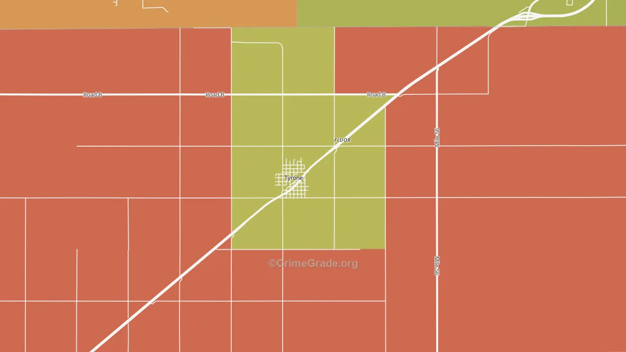 73951, OK Map of Drug-Related Crime Rates