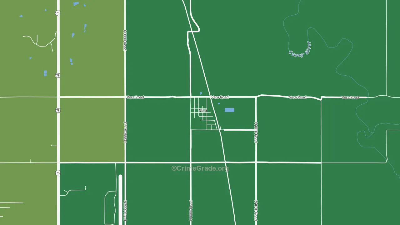 74082, OK Map of Drug-Related Crime Rates