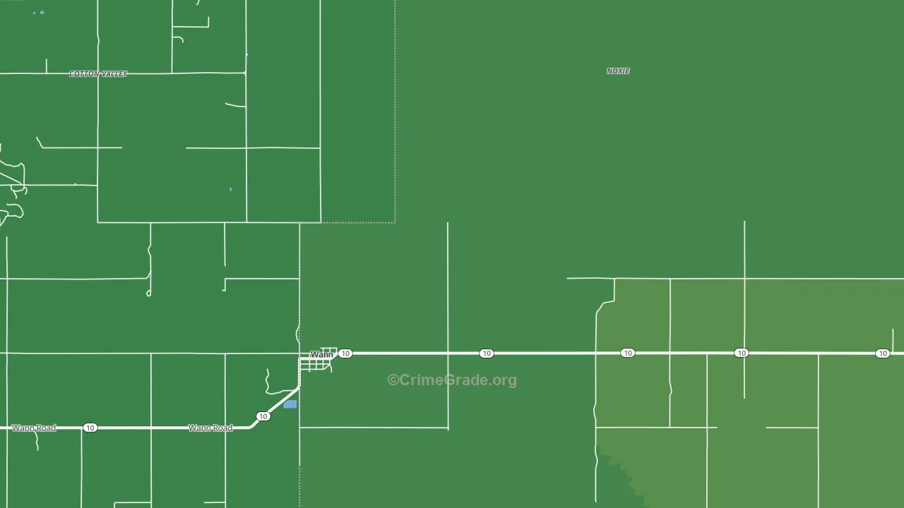 74083, OK Map of Drug-Related Crime Rates