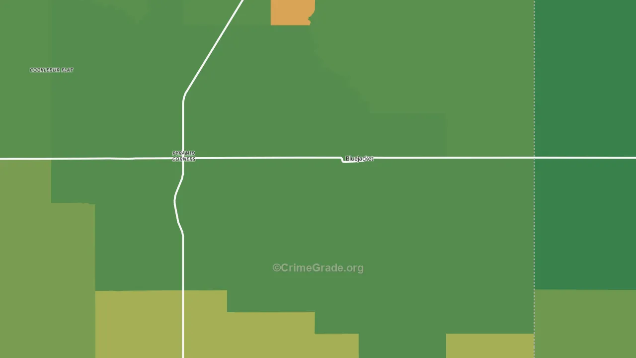 74333, OK Map of Drug-Related Crime Rates