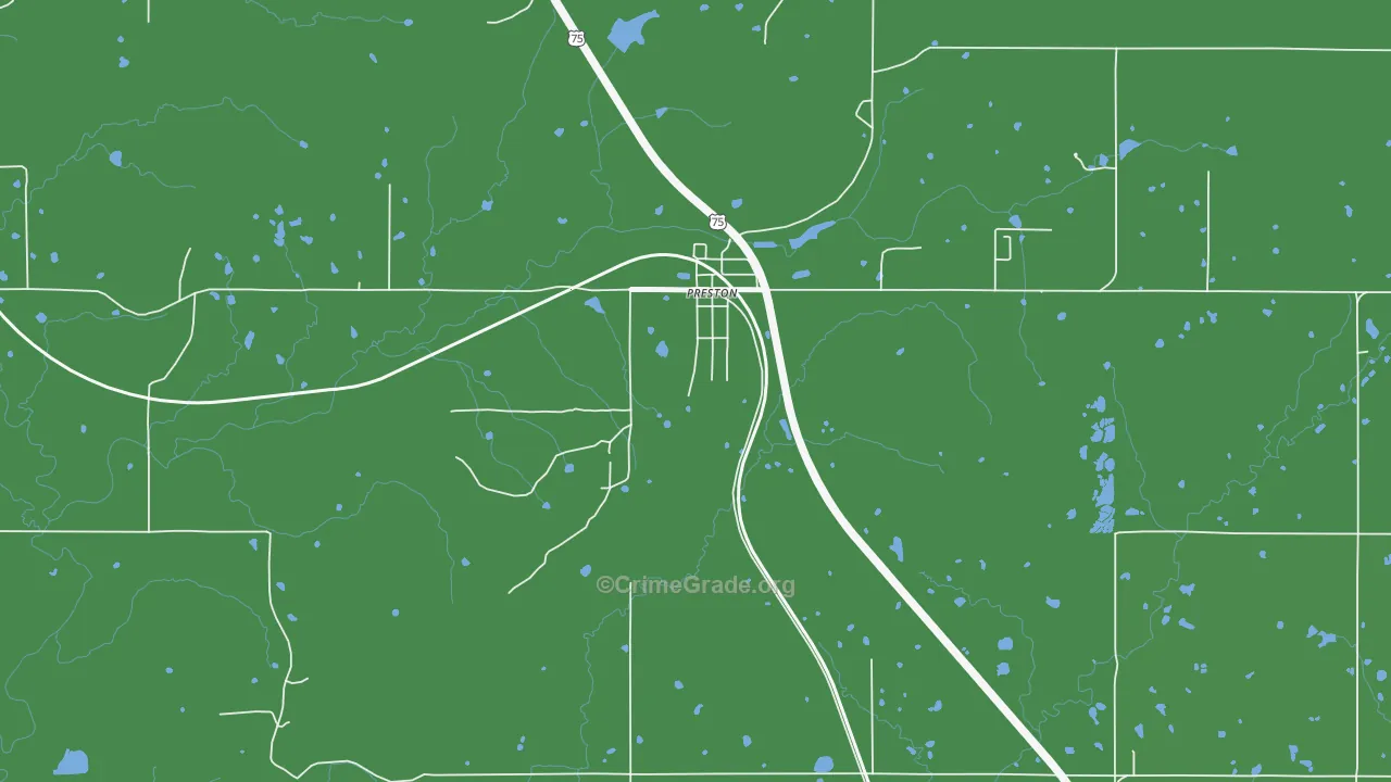 74456, OK Map of Drug-Related Crime Rates