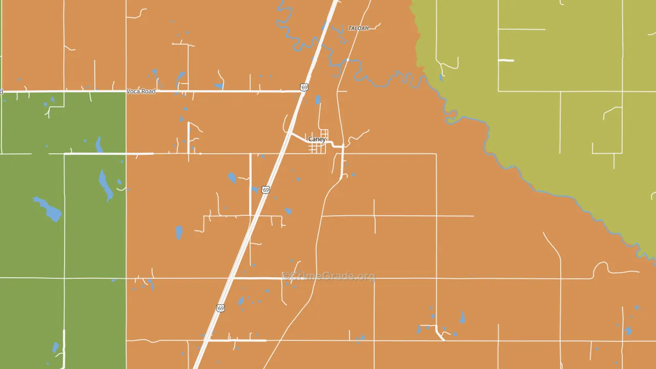 74533, OK Map of Drug-Related Crime Rates