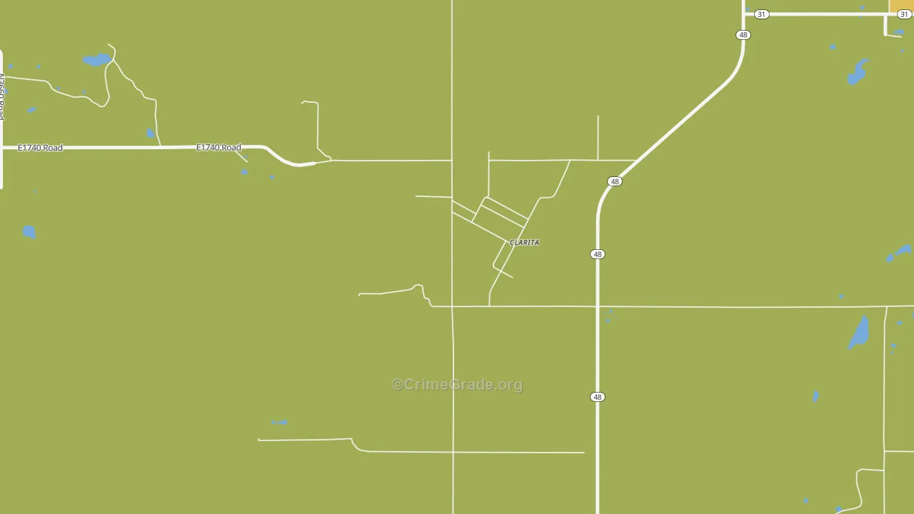 74535, OK Map of Drug-Related Crime Rates