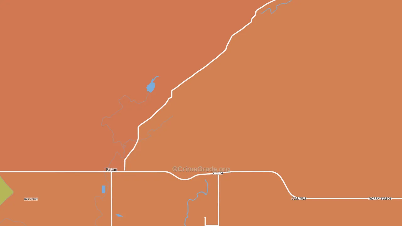 74562, OK Map of Drug-Related Crime Rates