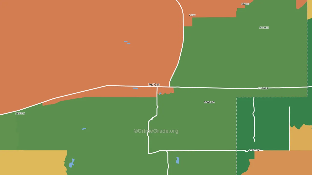 74563, OK Map of Drug-Related Crime Rates