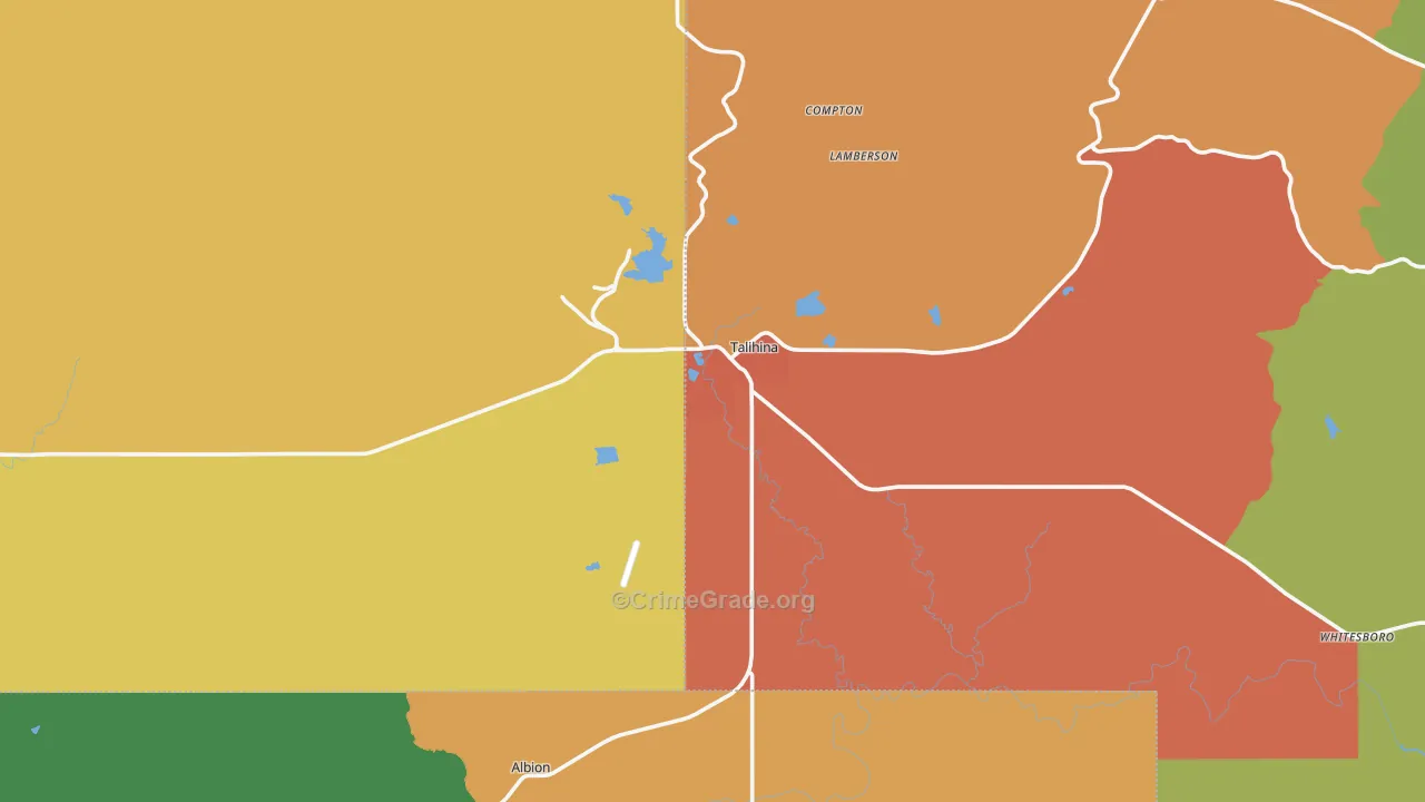 74571, OK Map of Drug-Related Crime Rates