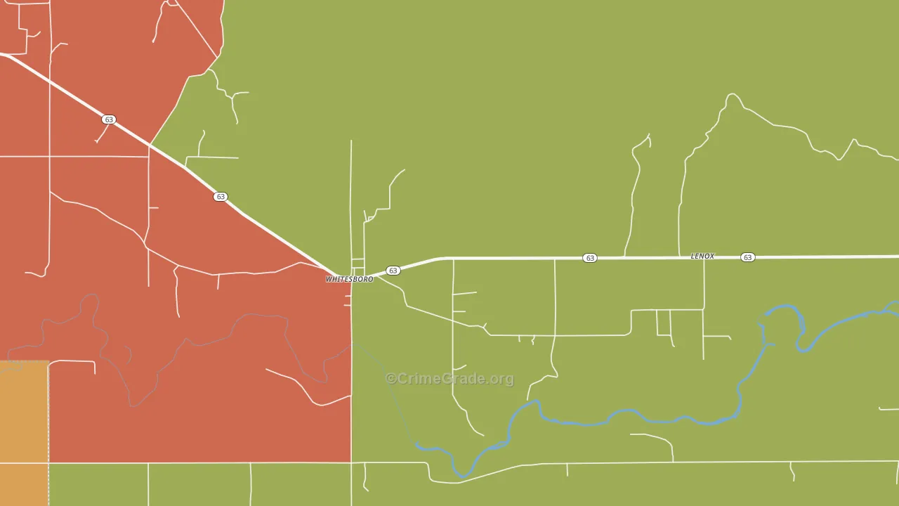 74577, OK Map of Drug-Related Crime Rates