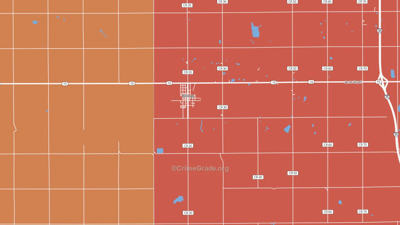 74630, OK Map of Drug-Related Crime Rates
