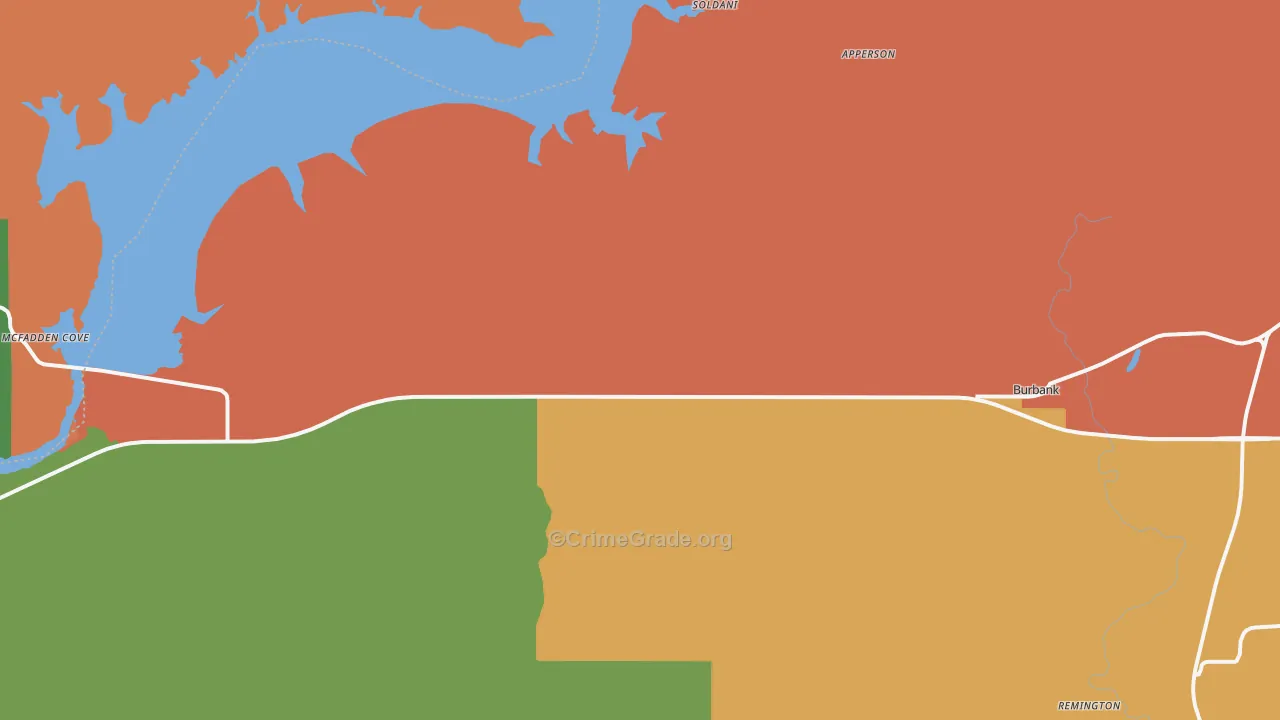 74633, OK Map of Drug-Related Crime Rates