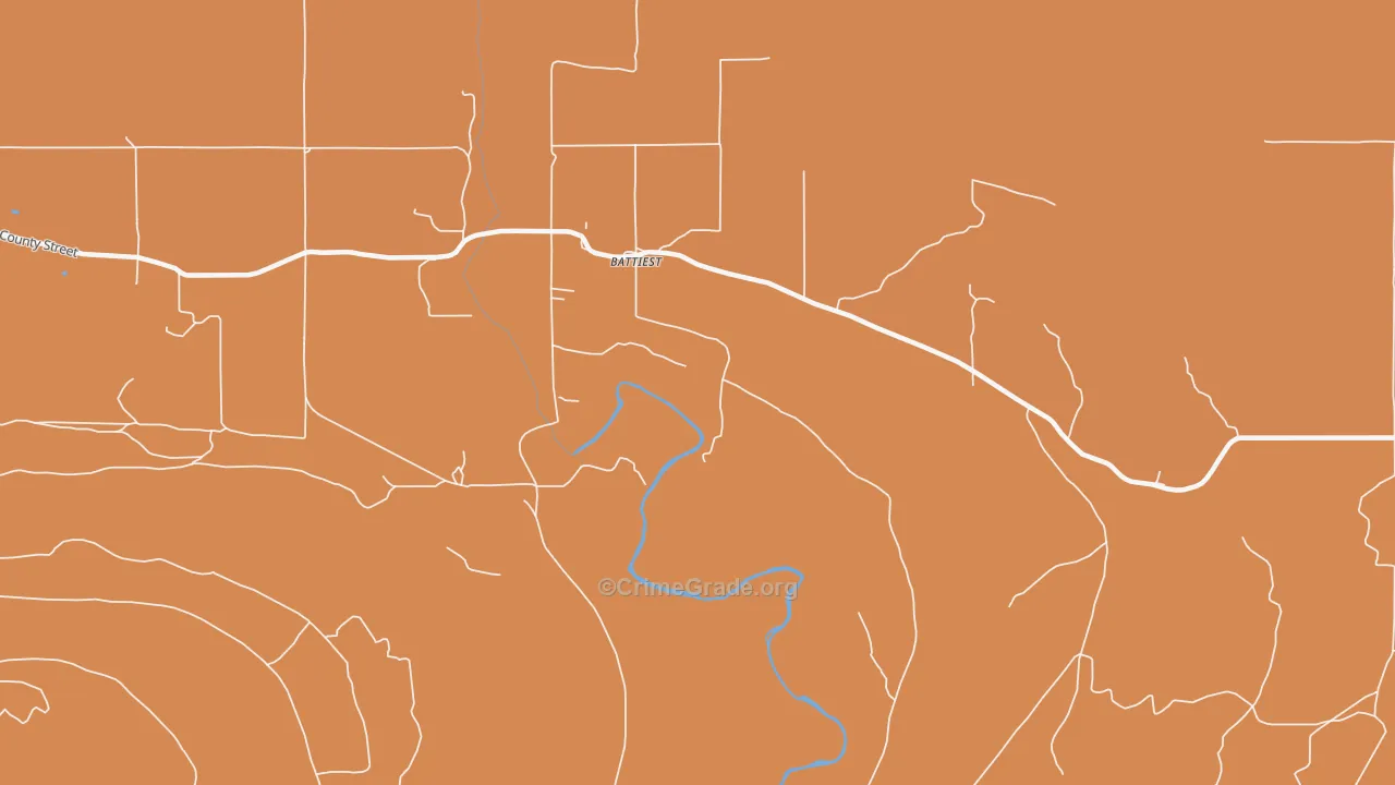 74722, OK Map of Drug-Related Crime Rates
