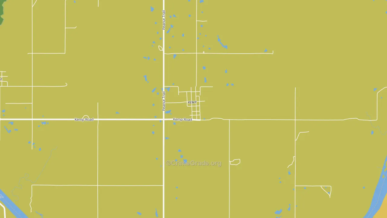 74747, OK Map of Drug-Related Crime Rates
