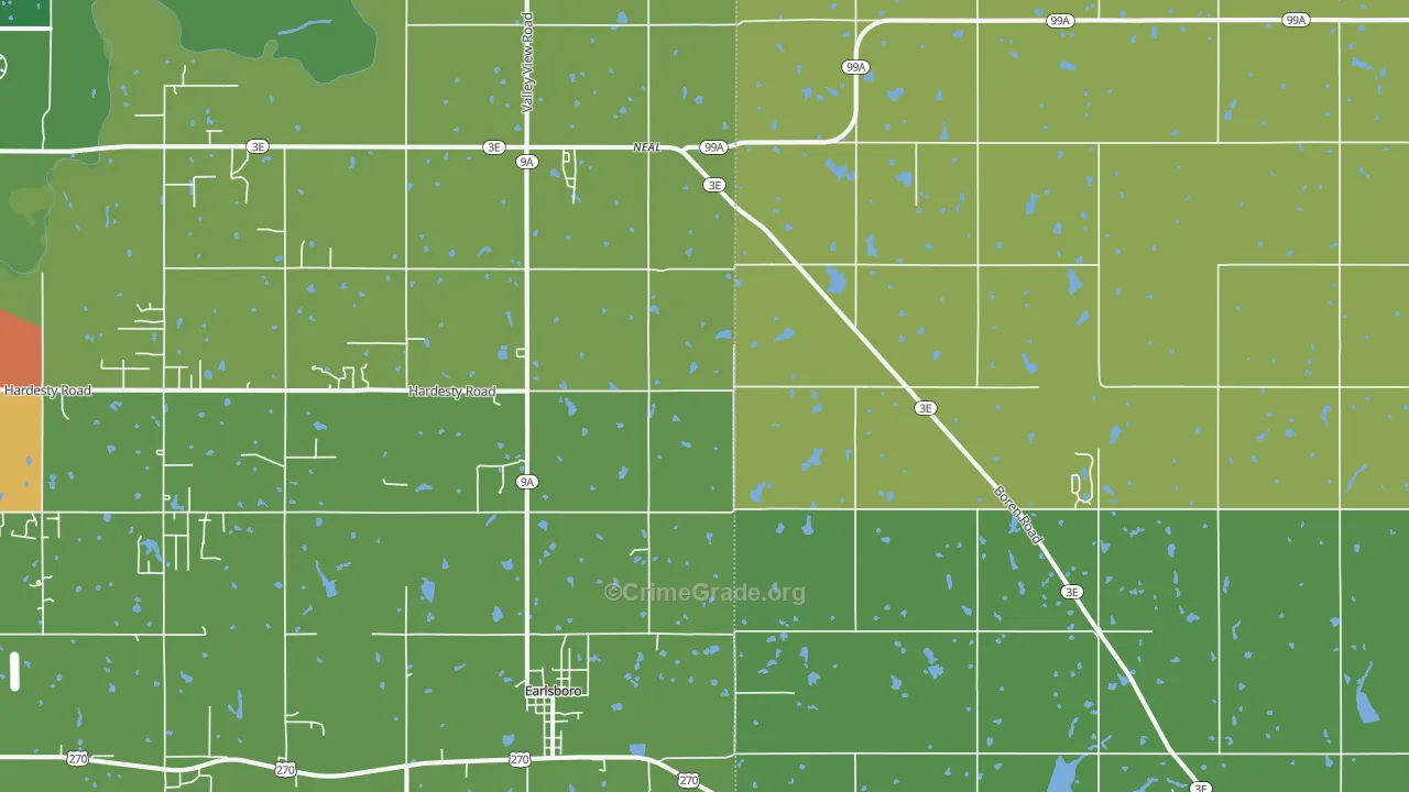 74840, OK Map of Drug-Related Crime Rates