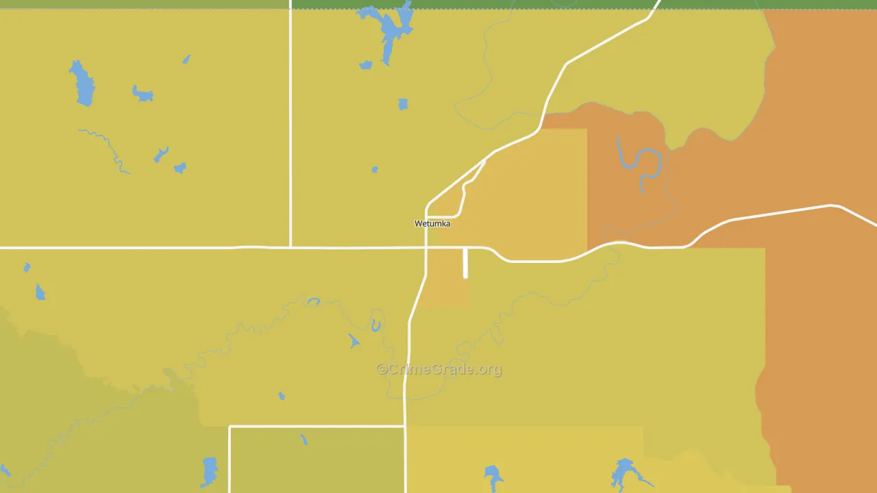 74883, OK Map of Drug-Related Crime Rates