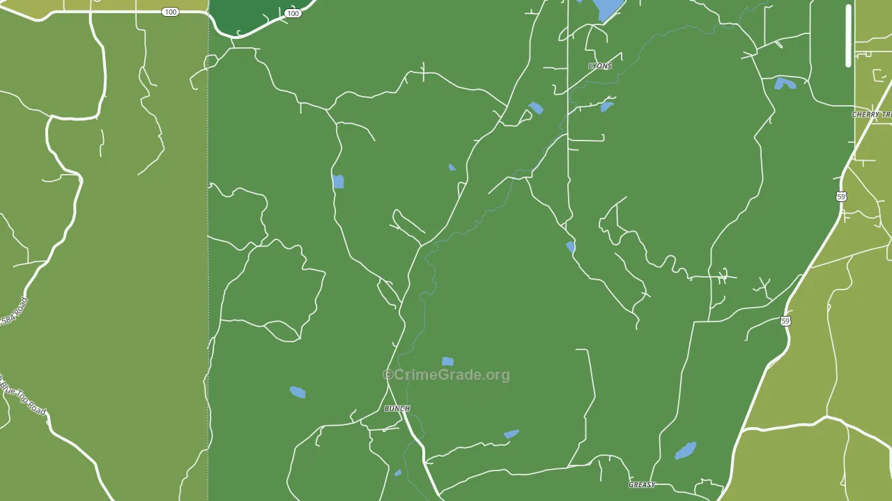 74931, OK Map of Drug-Related Crime Rates