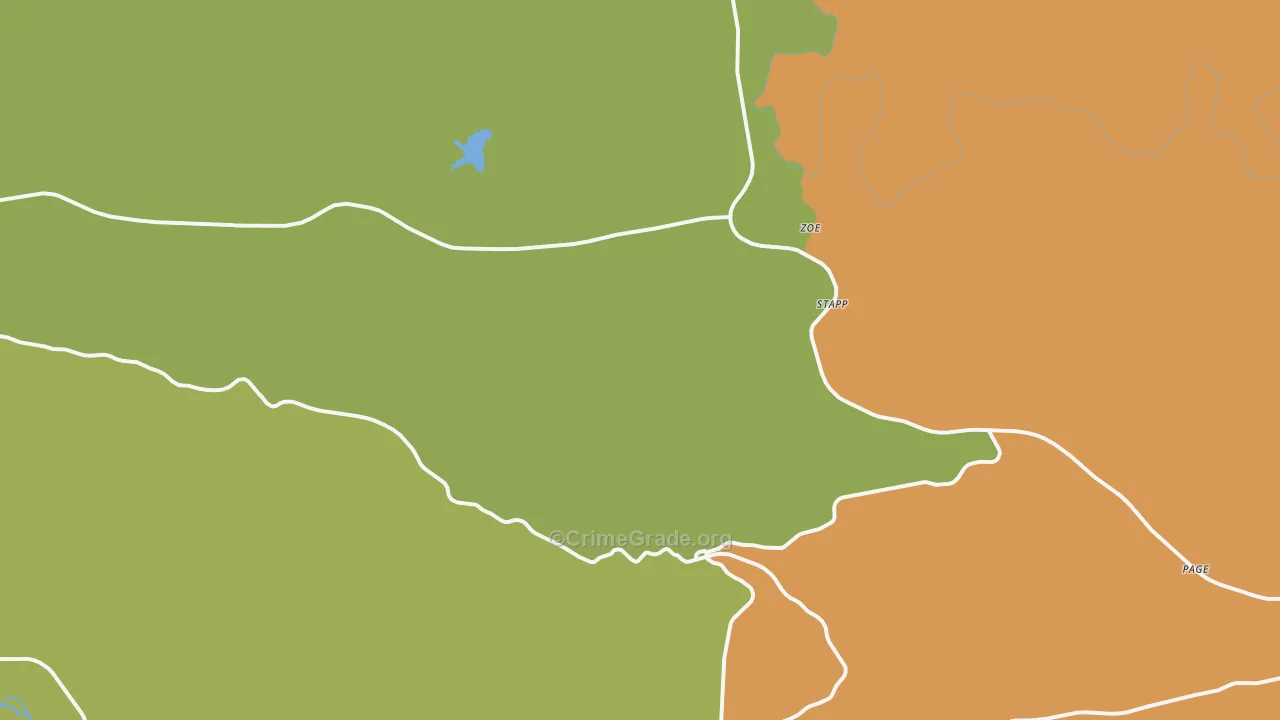 74939, OK Map of Drug-Related Crime Rates