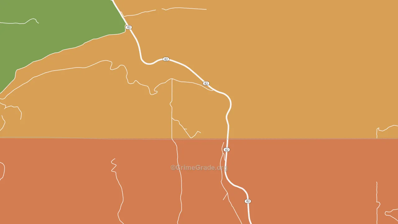 74943, OK Map of Drug-Related Crime Rates