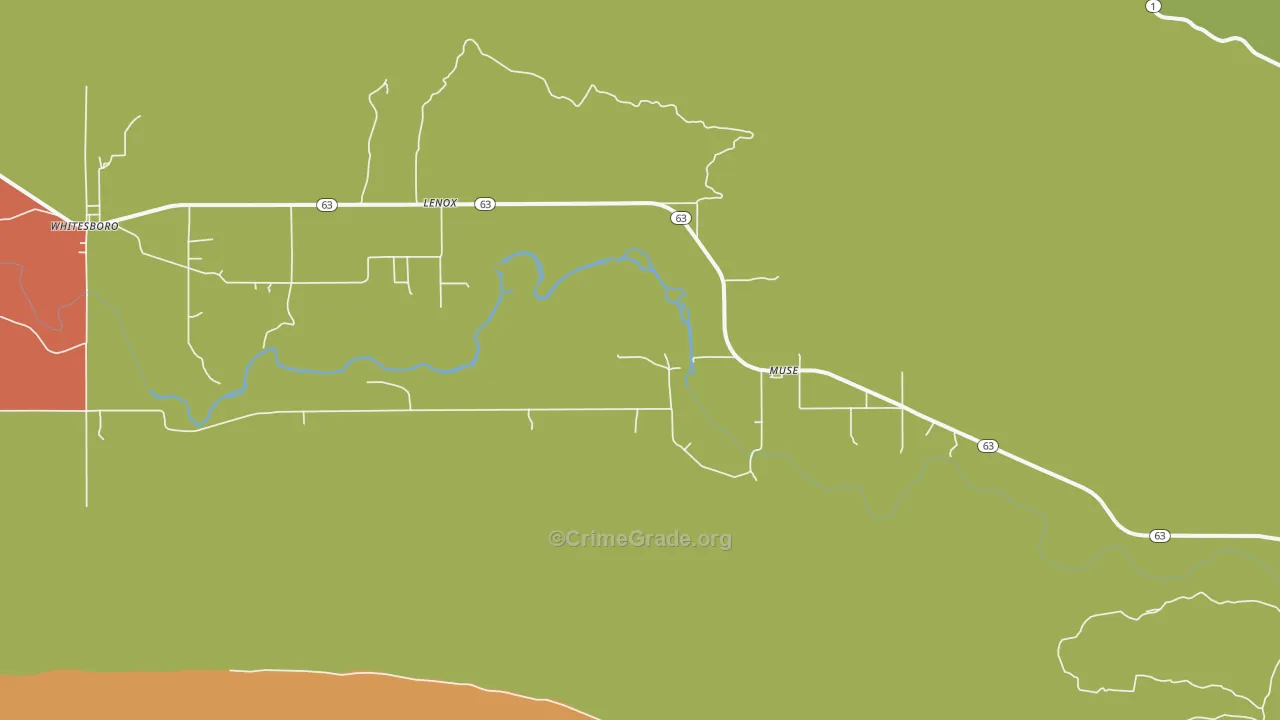74949, OK Map of Drug-Related Crime Rates
