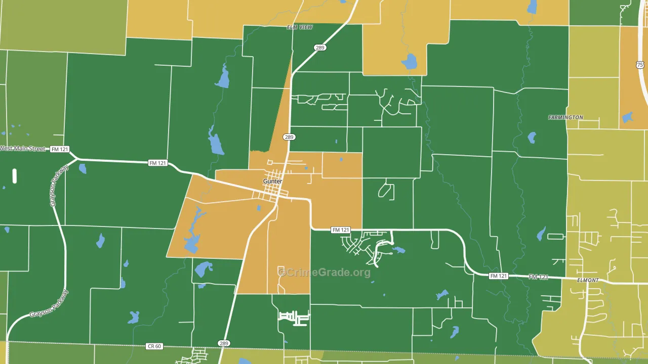 75058, TX Map of Drug-Related Crime Rates