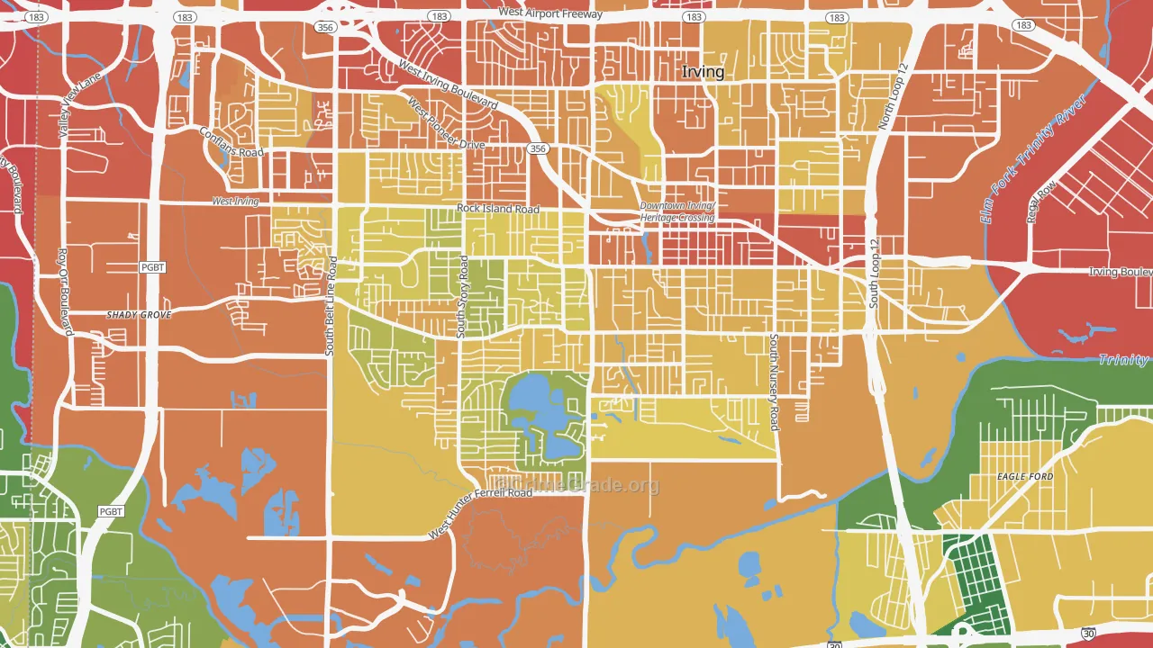 75060, TX Map of Drug-Related Crime Rates