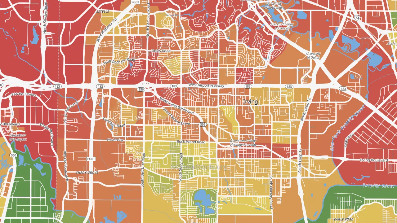 75061, TX Map of Drug-Related Crime Rates
