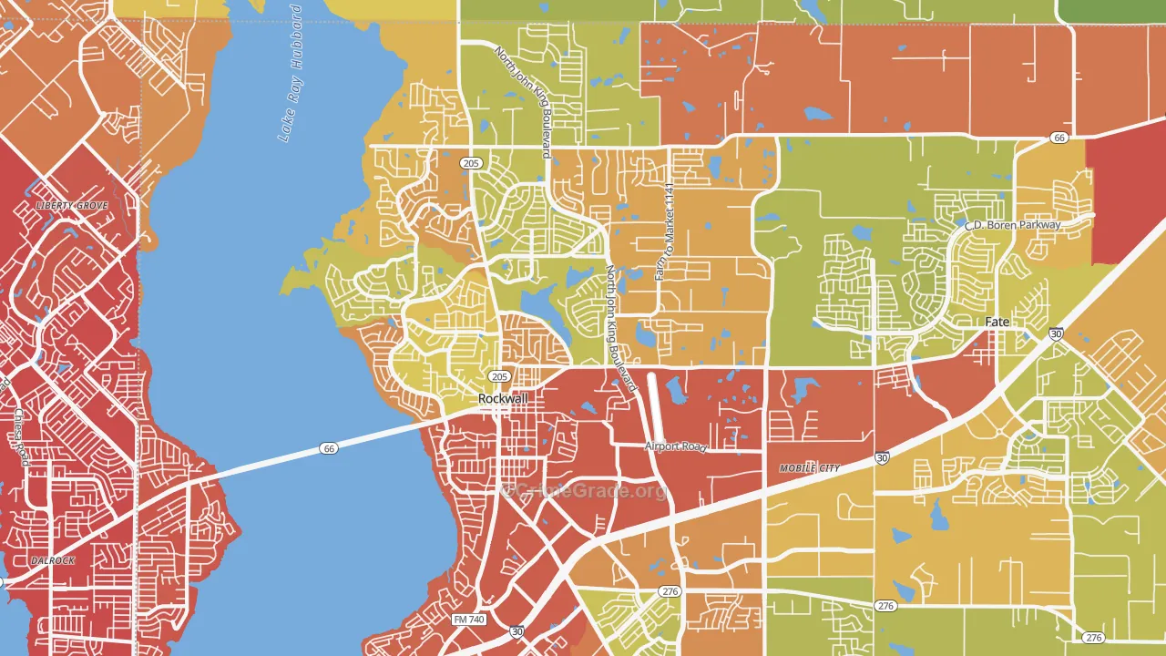 75087, TX Map of Drug-Related Crime Rates