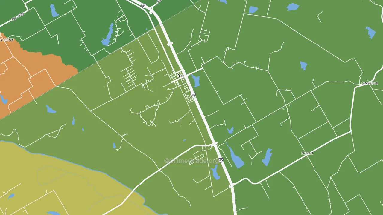 75155, TX Map of Drug-Related Crime Rates