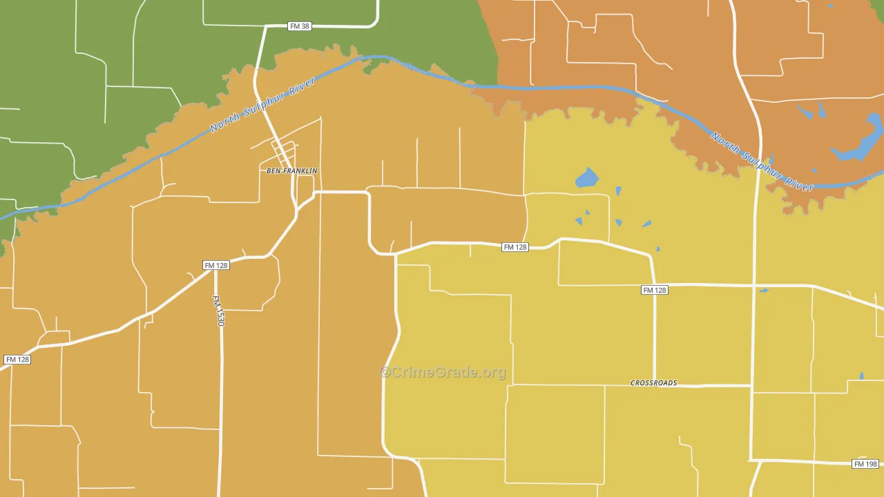 75415, TX Map of Drug-Related Crime Rates