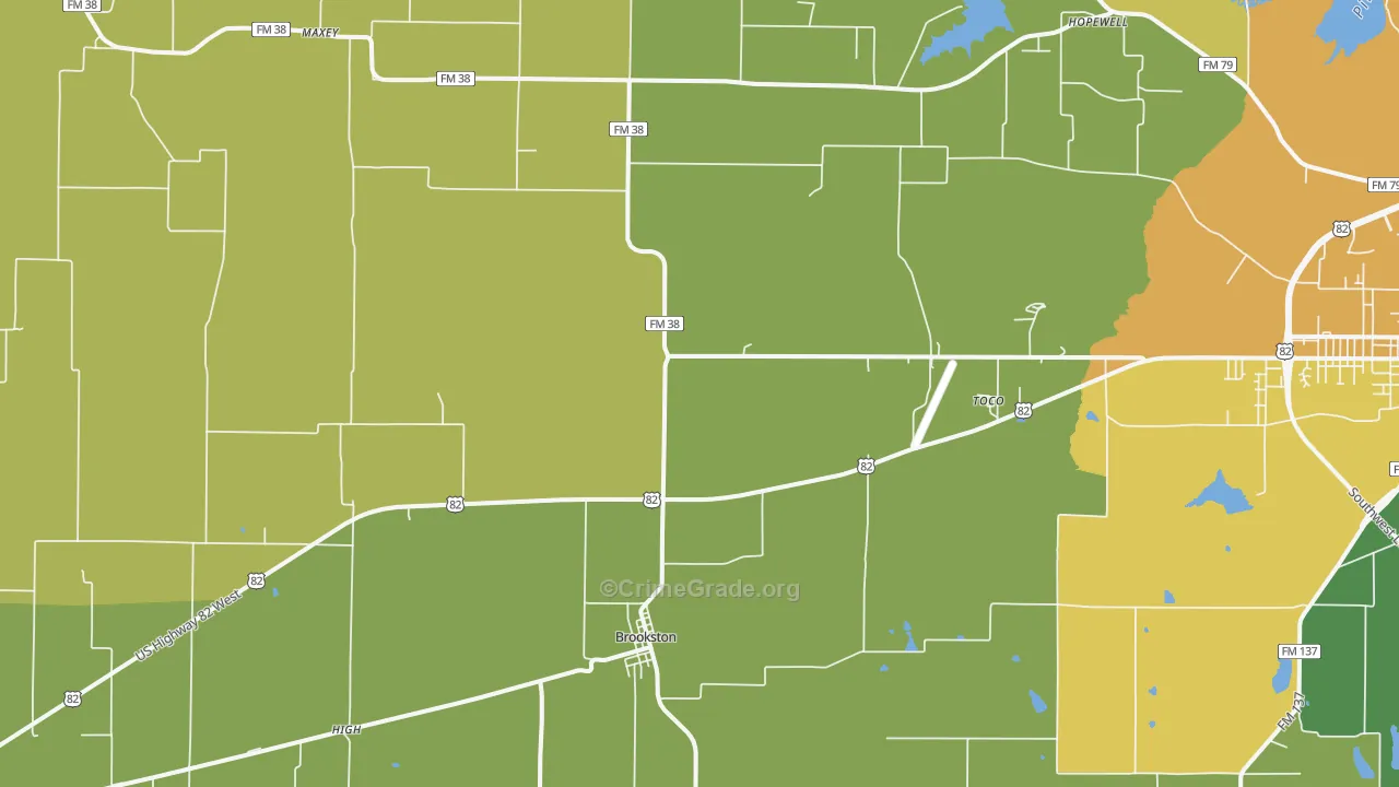 75421, TX Map of Drug-Related Crime Rates