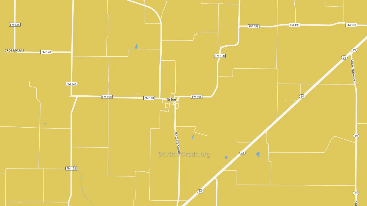 75441, TX Map of Drug-Related Crime Rates