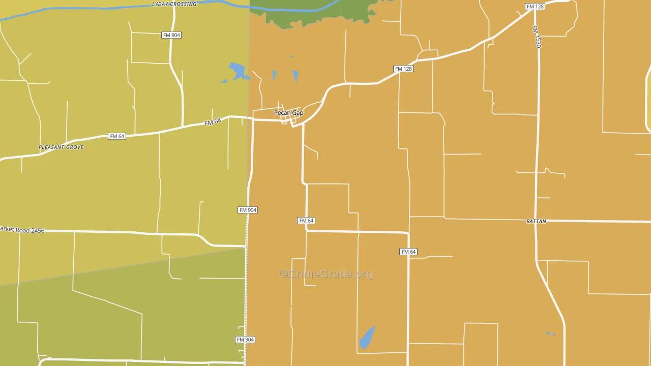 75469, TX Map of Drug-Related Crime Rates