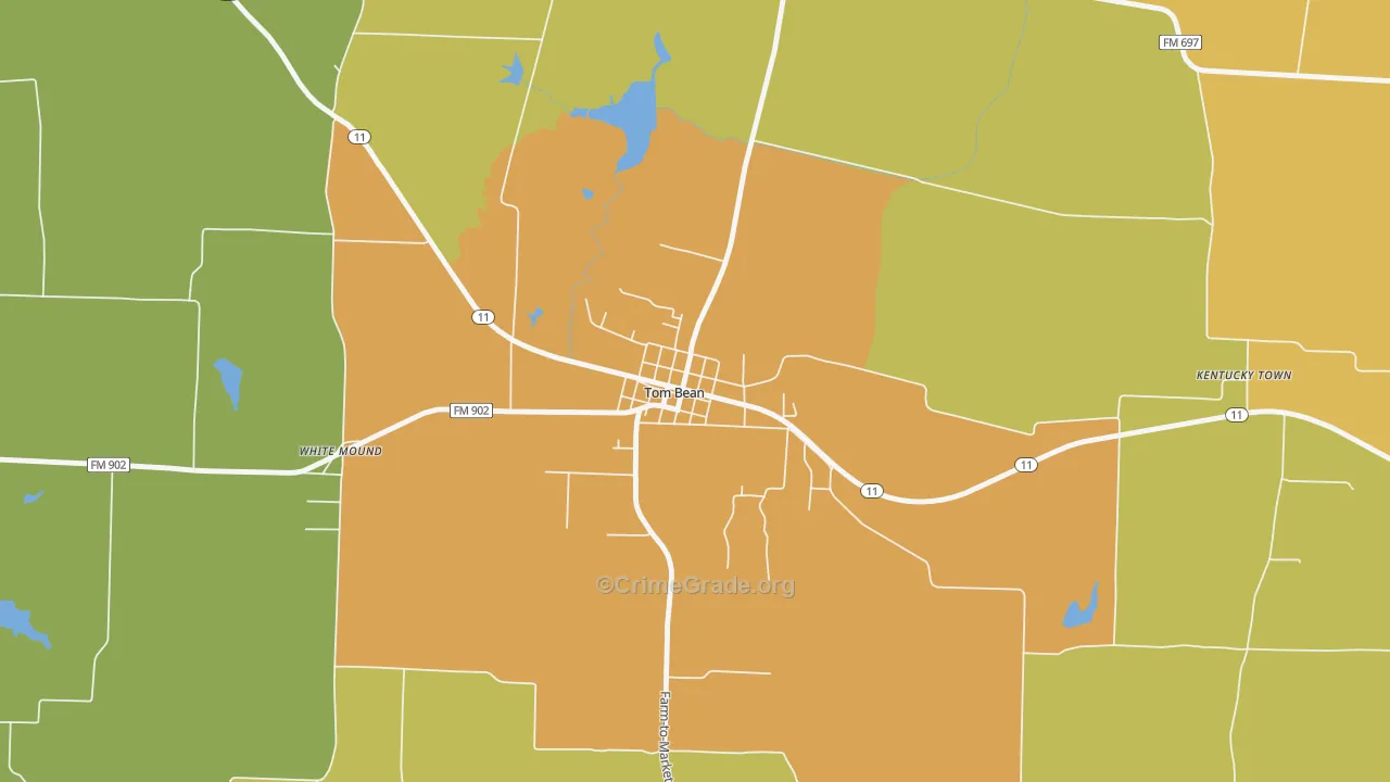 75489, TX Map of Drug-Related Crime Rates