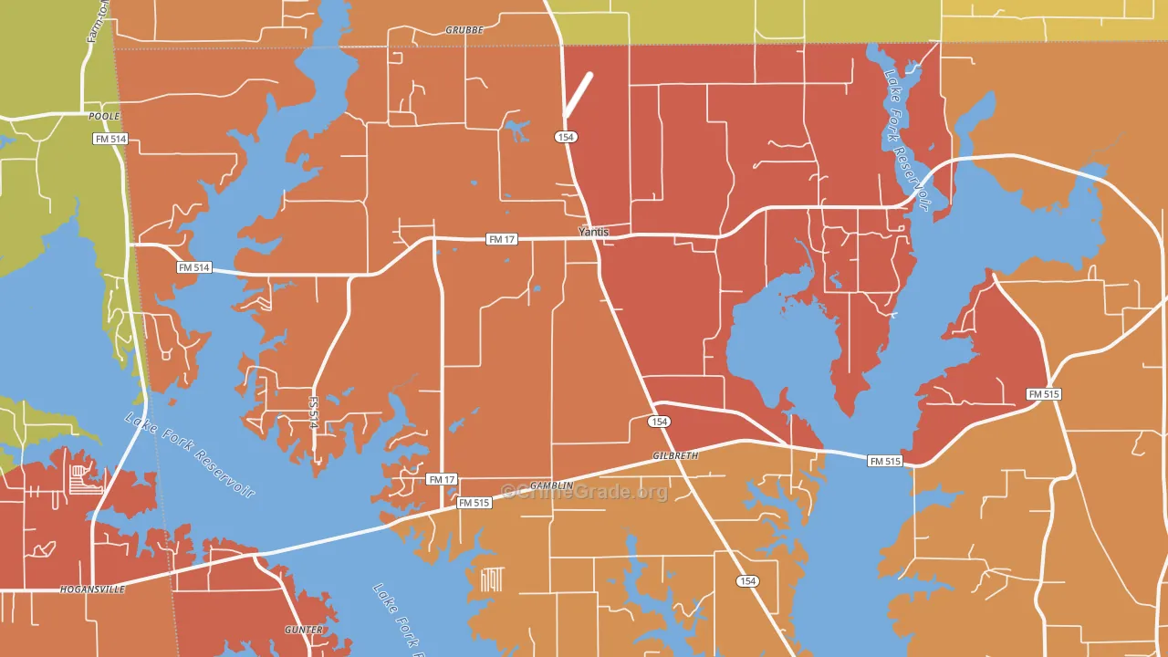 75497, TX Map of Drug-Related Crime Rates