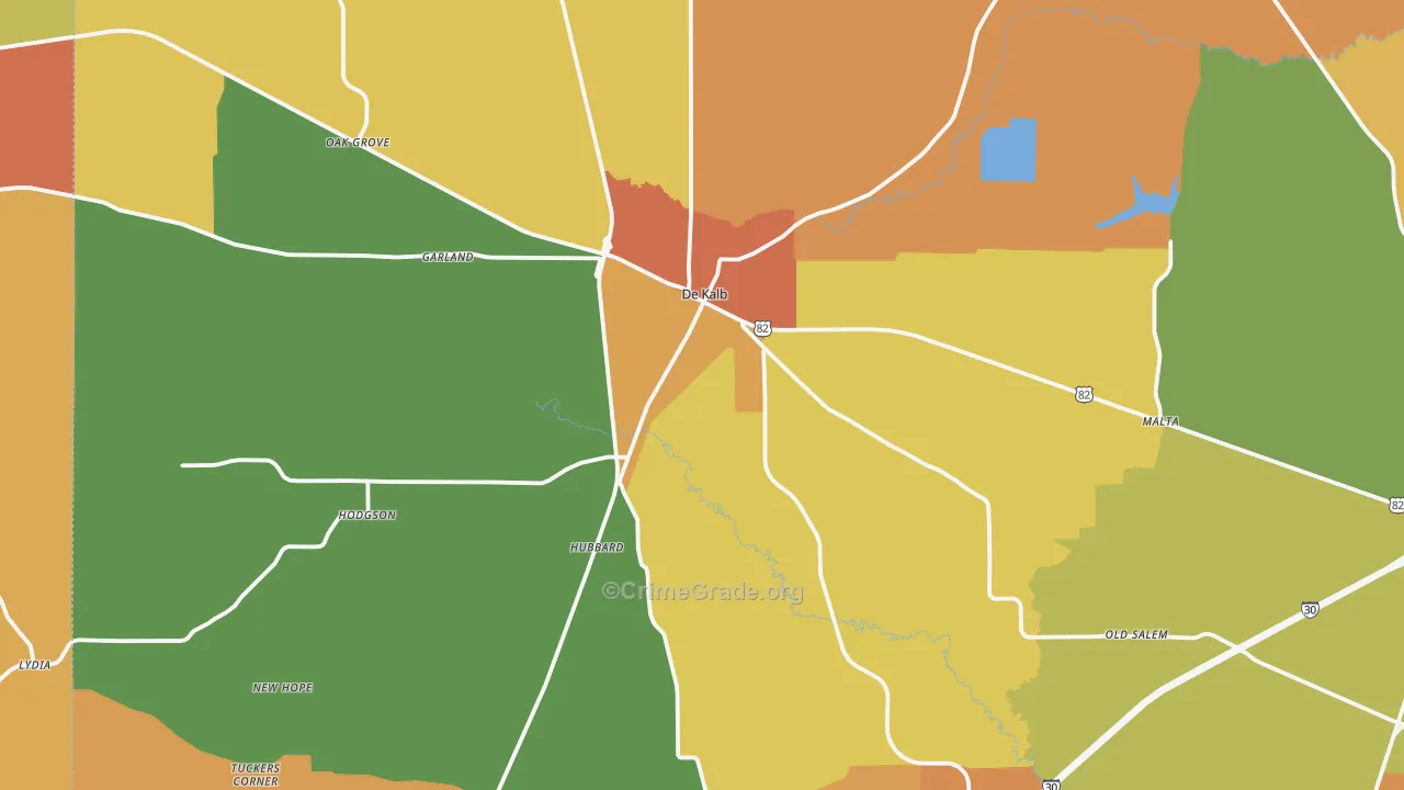 75559, TX Map of Drug-Related Crime Rates