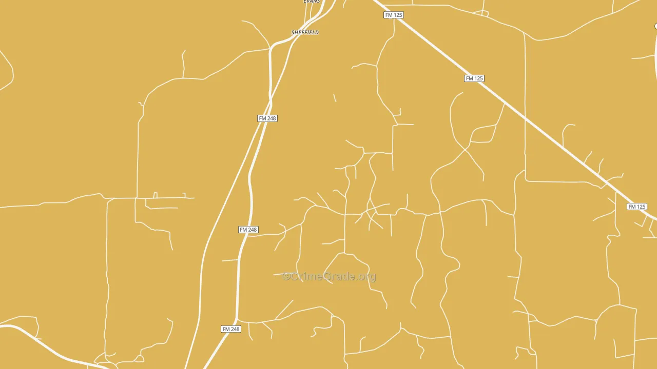 75562, TX Map of Drug-Related Crime Rates