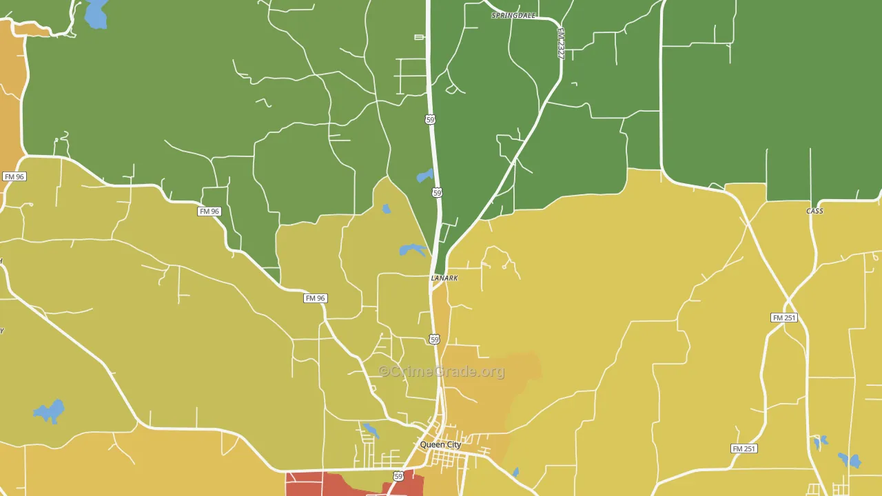 75572, TX Map of Drug-Related Crime Rates